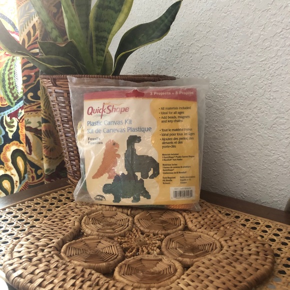New Old Stock Quick Shape Plastic Canvas Fossils Kit - Picture 3 of 10